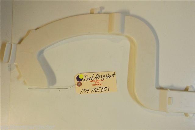 FRIGIDAIRE DISHWASHER 154755801 Duct Assembly,vent NEW W/O BOX FRIGIDAIRE DISHWASHER 154755801 Duct Assembly,vent NEW W/O BOX